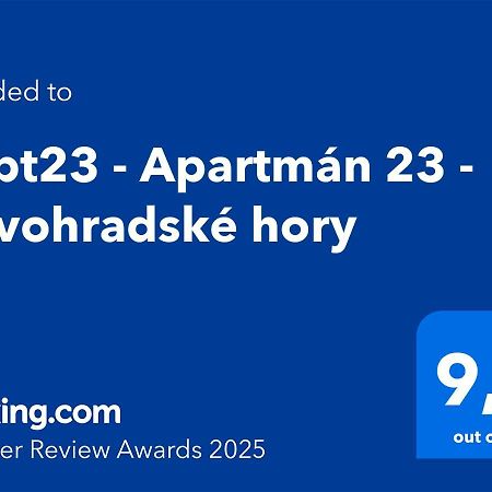 #Apt23 - Apartman 23 - Novohradske Hory Benesov nad Cernou Esterno foto